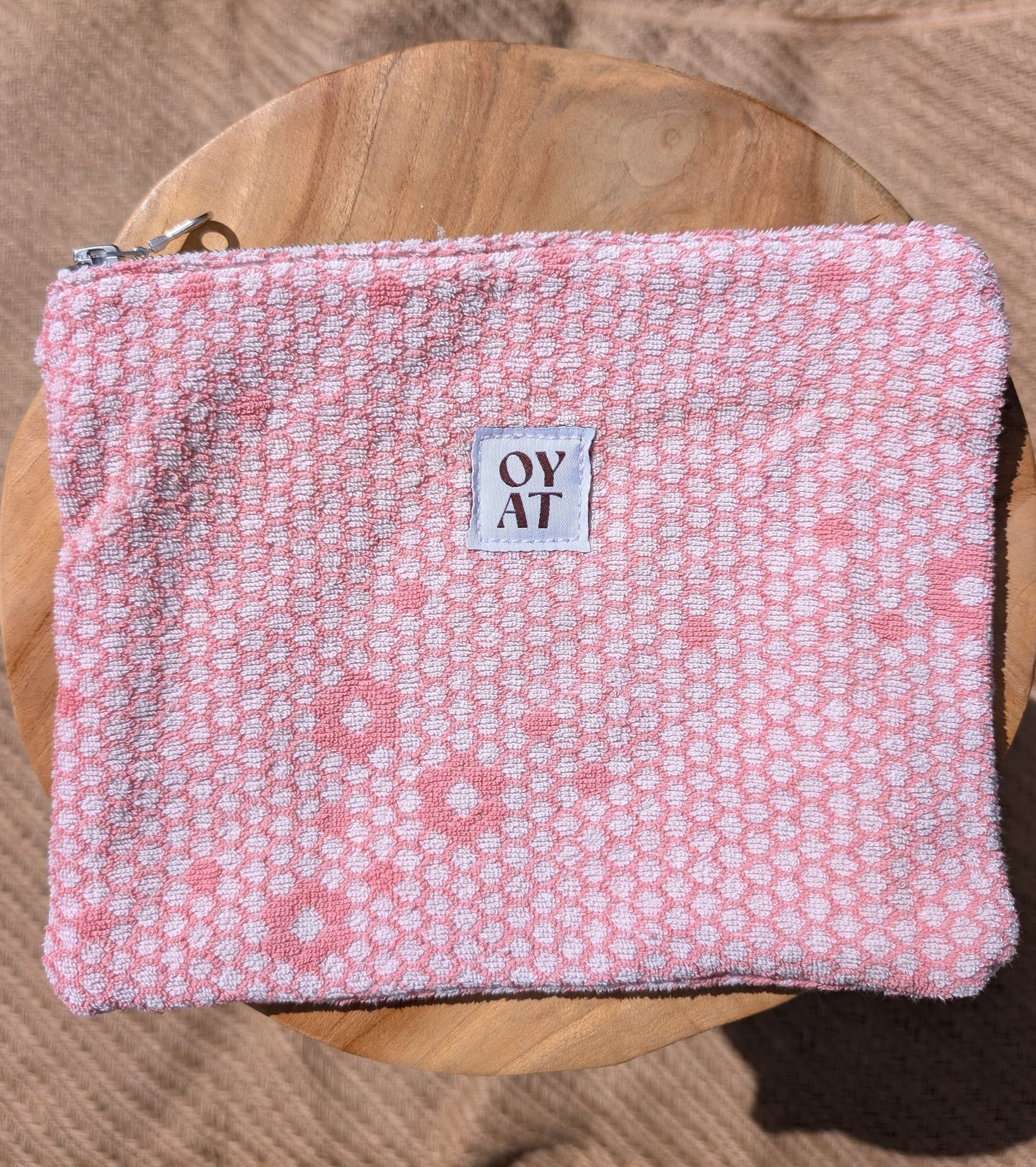 Pochette en éponge upcyclée