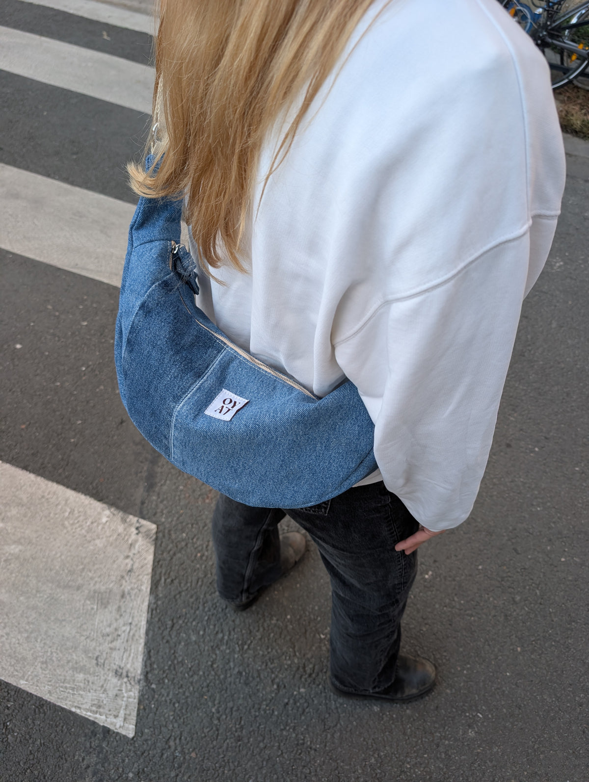 Crossbag denim bleu
