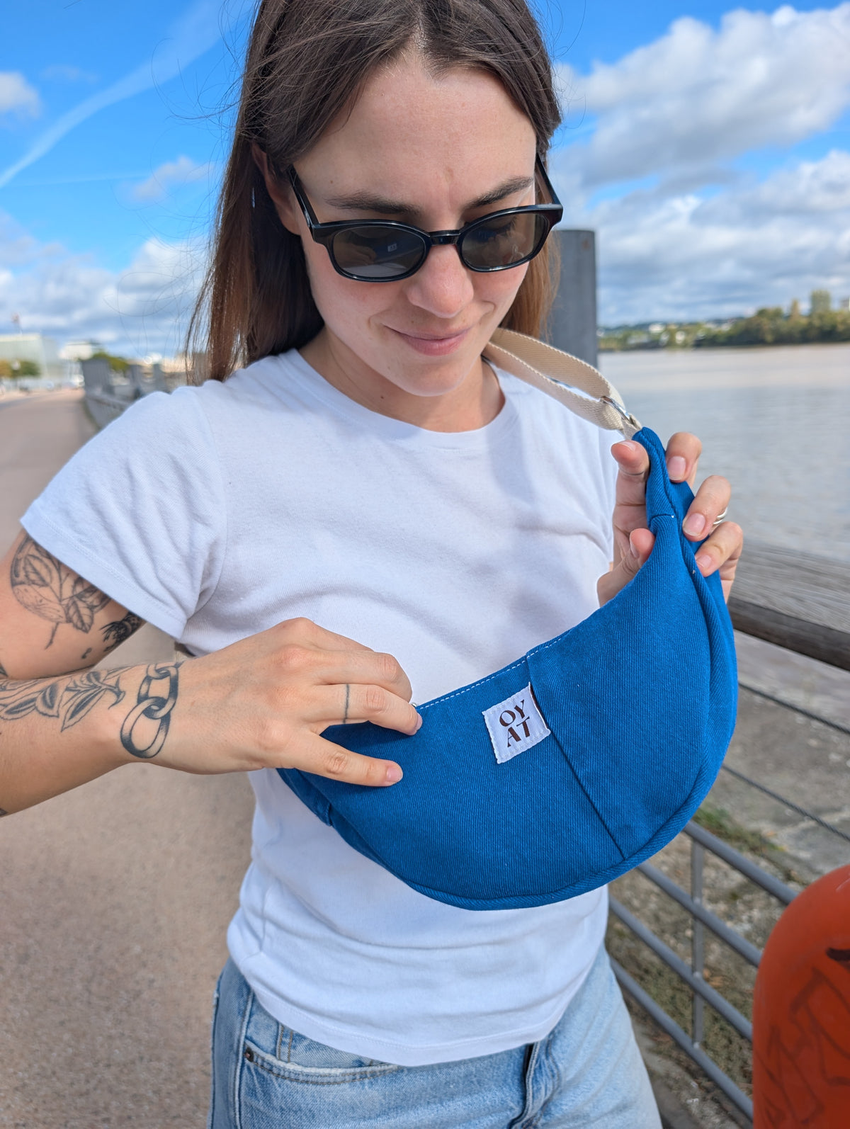 Mini crossbag Bleu