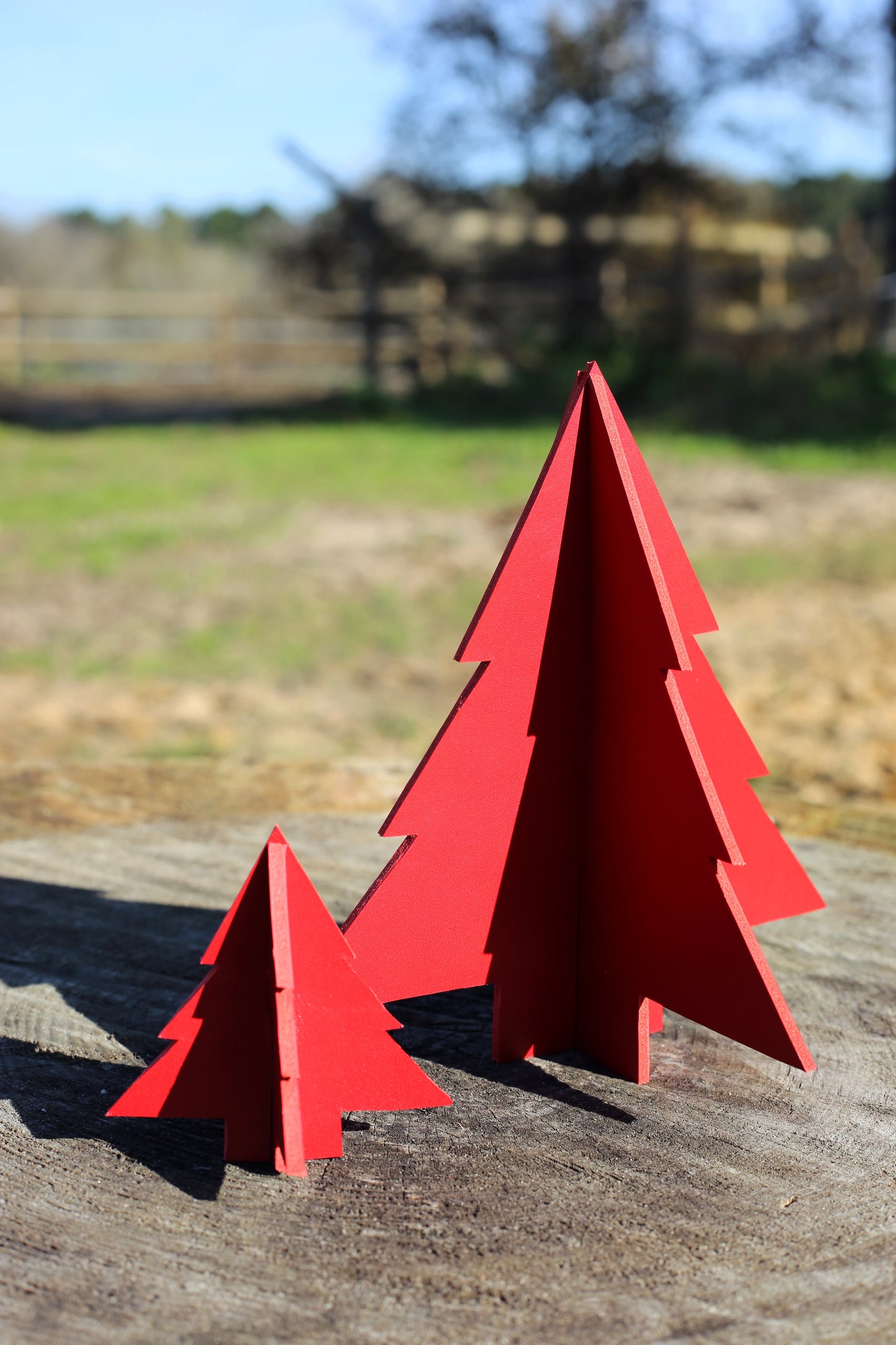 Décoration sapin en cuir GRANDE TAILLE