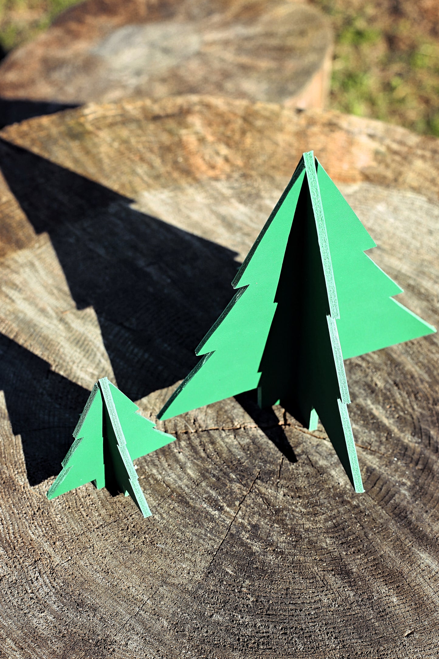 Décoration sapin en cuir GRANDE TAILLE