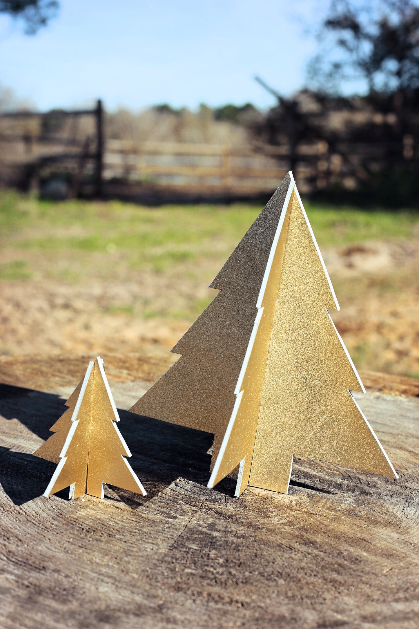Décoration sapin en cuir GRANDE TAILLE