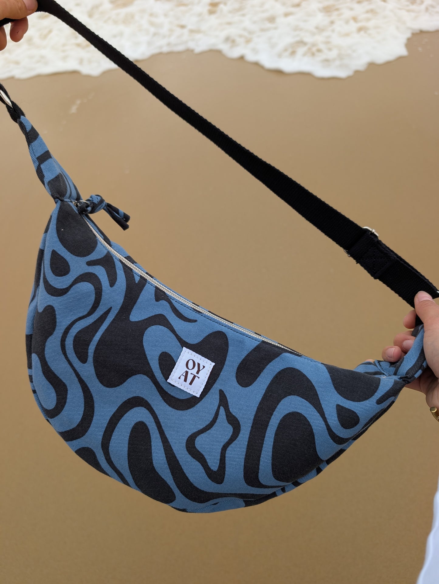 Crossbag Noir & Bleu
