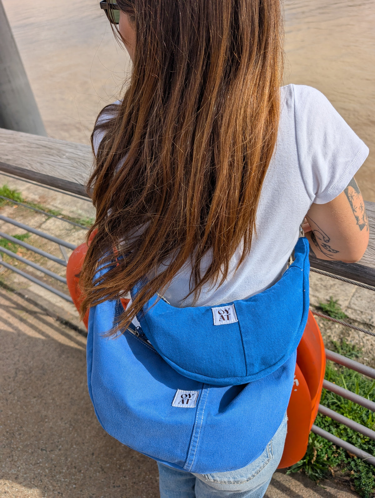 Mini crossbag Bleu