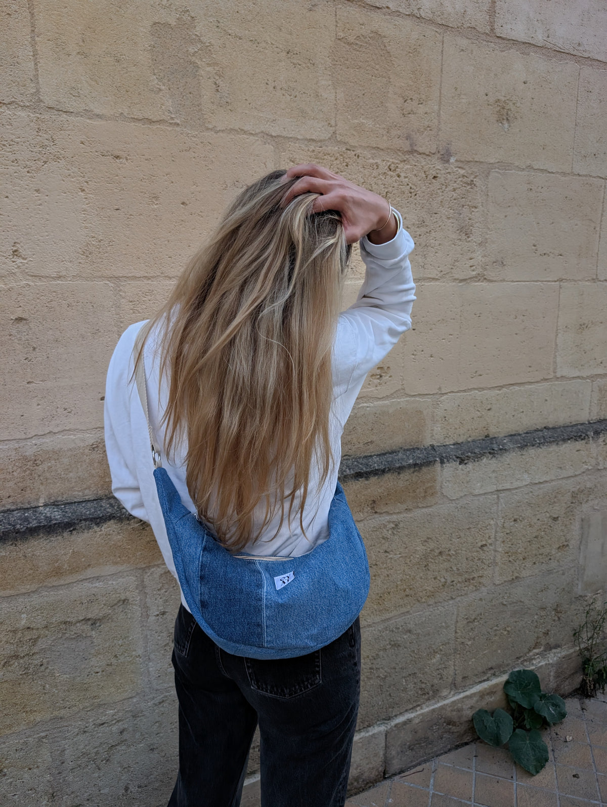 Crossbag denim bleu